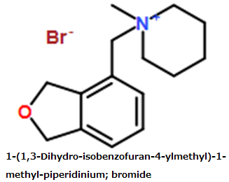 CAS#1-(1,3-Dihydro-isobenzofuran-4-ylmethyl)-1-methyl-piperidinium; bromide
